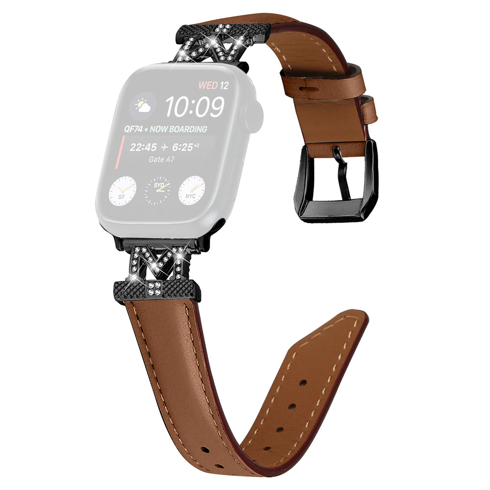 For Apple Watch Series 9 8 7 41mm SE SE (2023) SE (2022) 6 5 4 40mm 3 2 1 38mm Watch Strap with Black Buckle For Apple Watch Series 9 8 7 41mm SE SE (2023) SE (2022) 6 5 4 40mm 3 2 1 38mm Watch Strap with Black Buckle